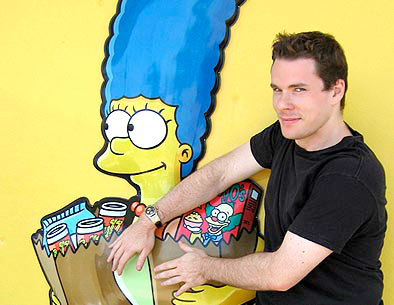 Jason Axinn at the Grand Opening of the Kwik-E-Mart in Culver City.