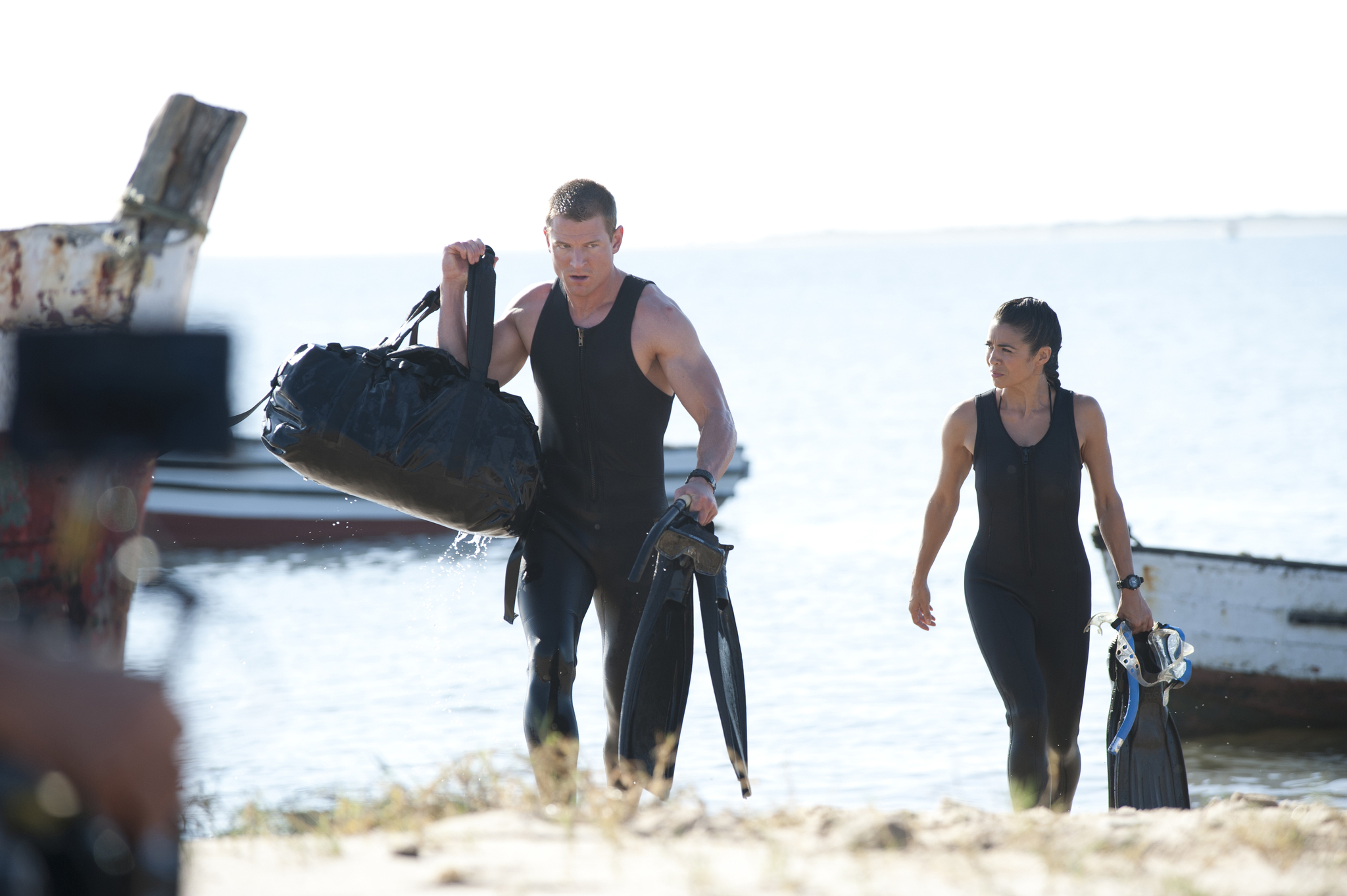Still of Philip Winchester and Michelle Lukes in Strike Back (2010)