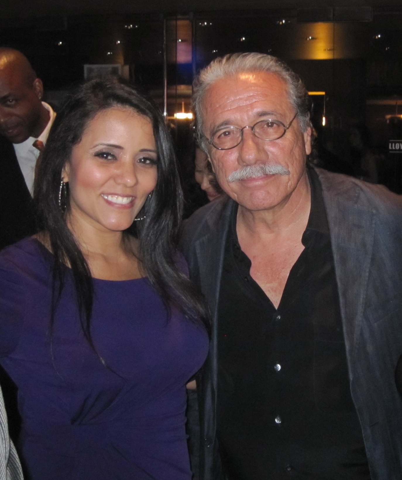 Edward James Olmos and Miranda Martinez