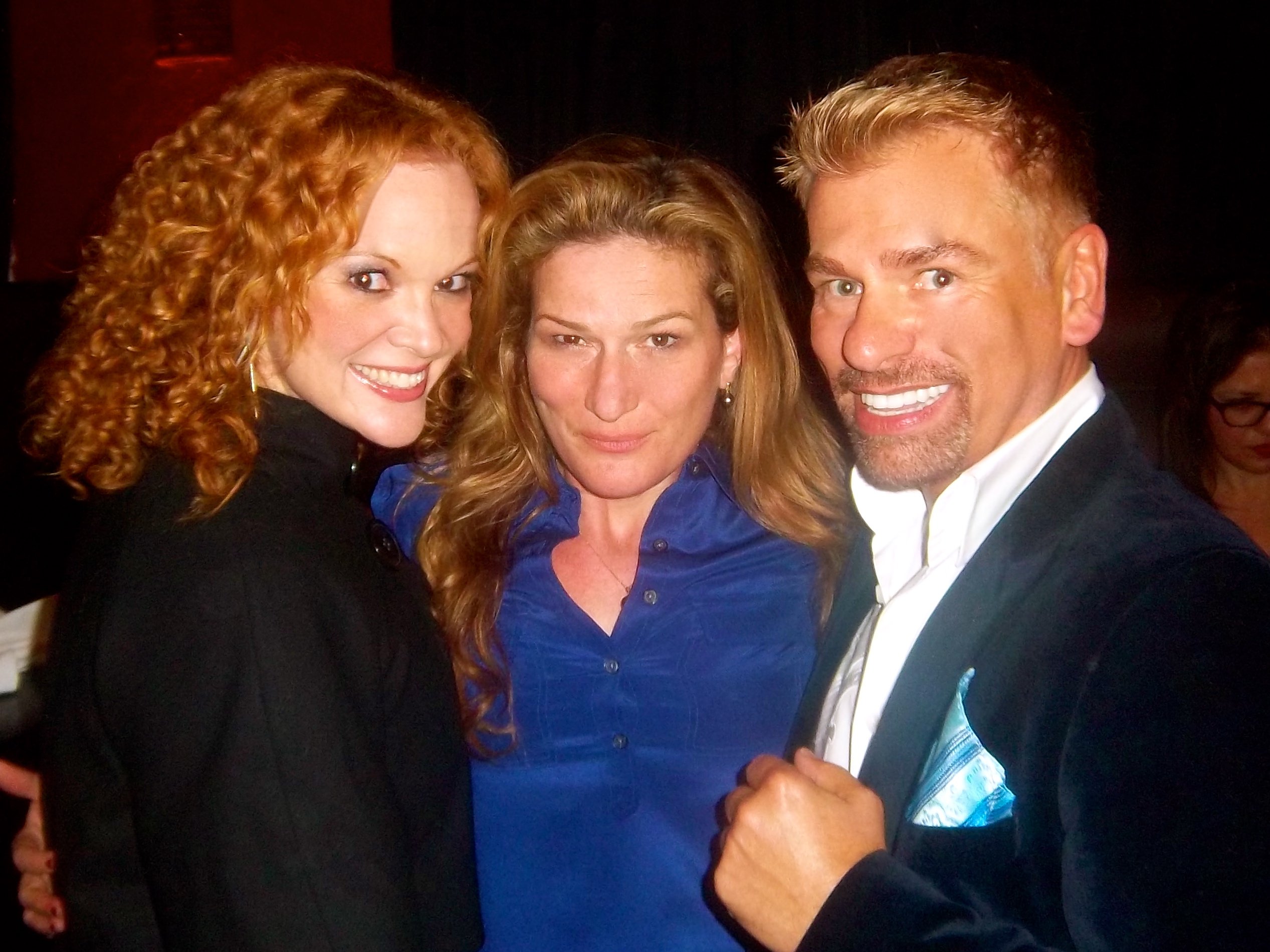 Heather Olt and I with Ana Gasteyer after her performance in our monthly show UP WITH A TWIST!