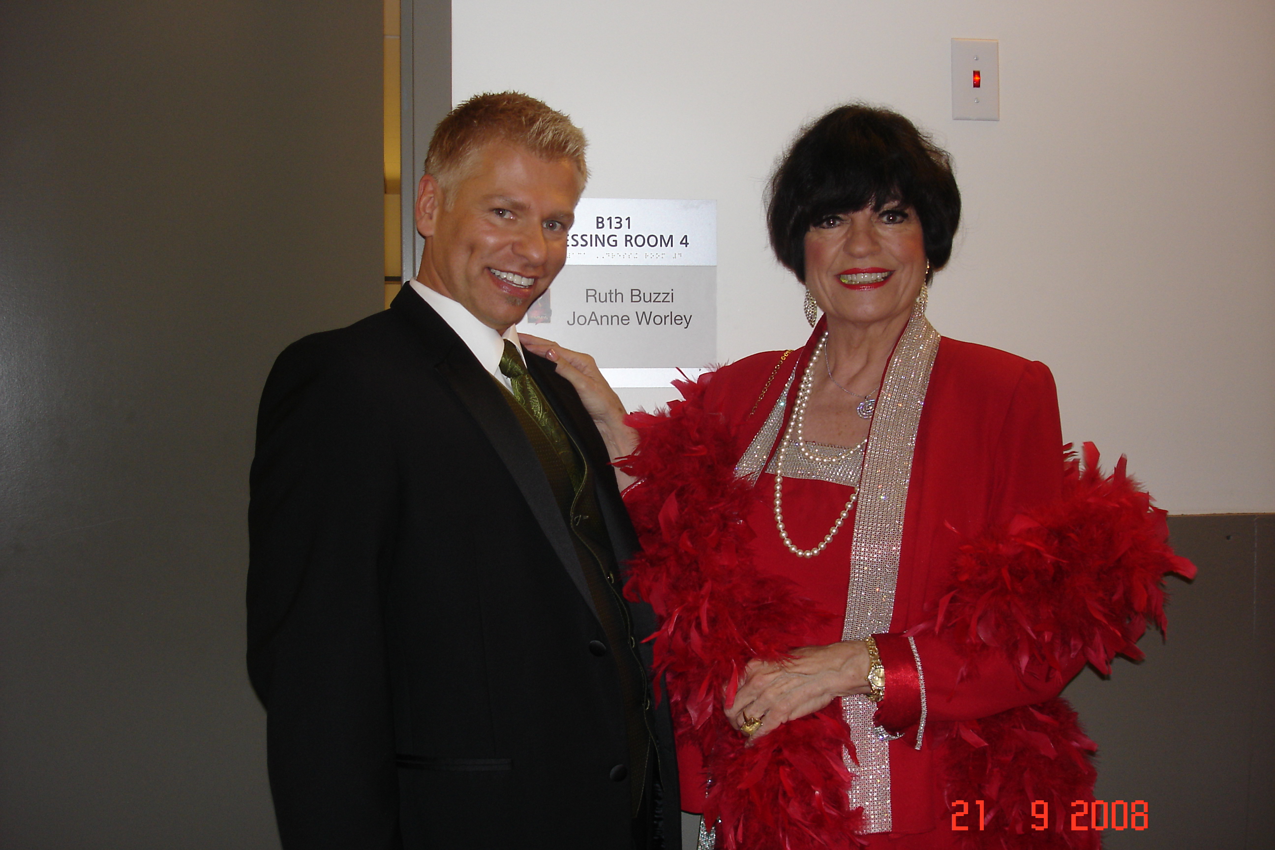 with Jo Anne worley at the 2008 EMMY AWARDS.