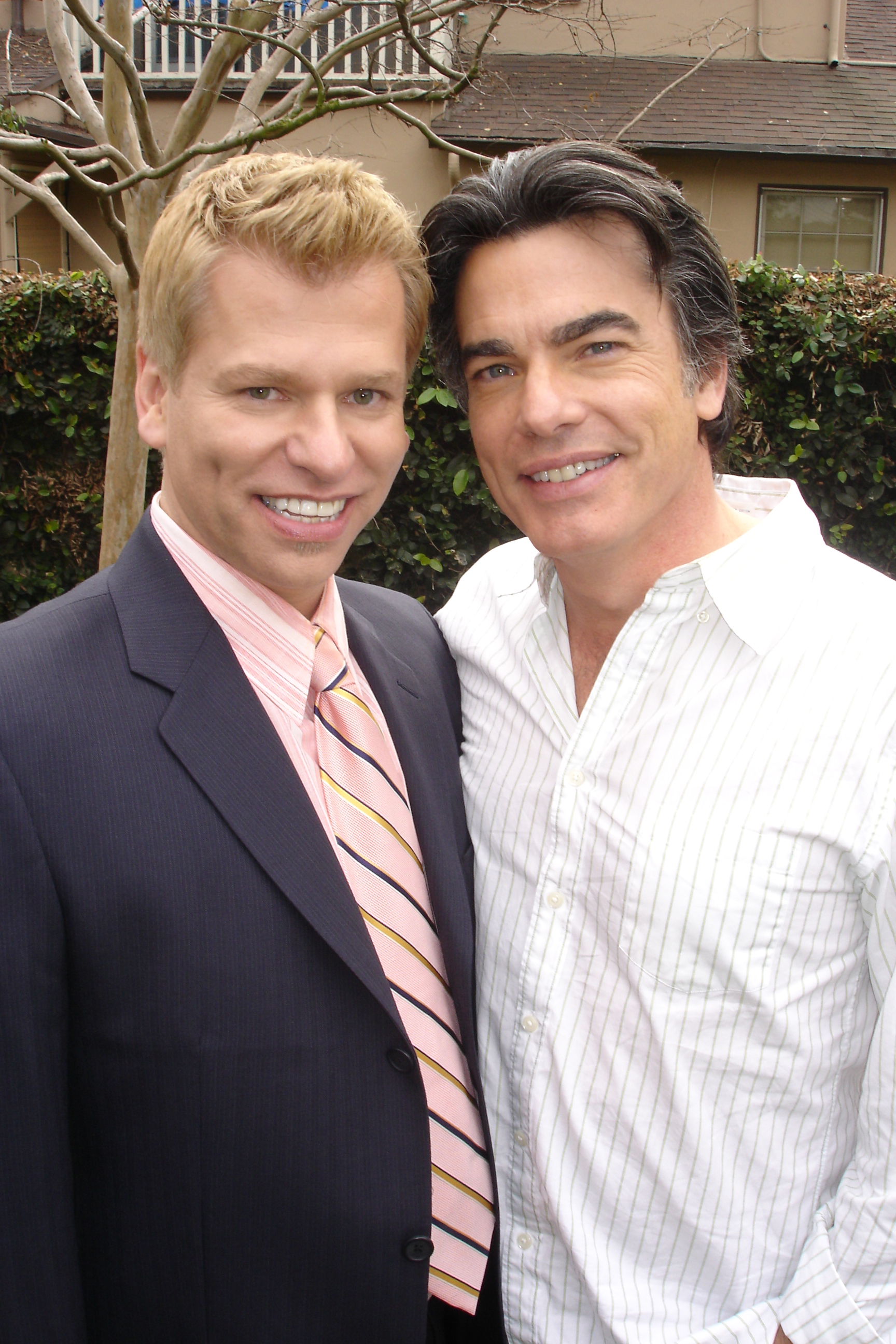 with Peter Gallagher on the Series Finale of THE O.C.