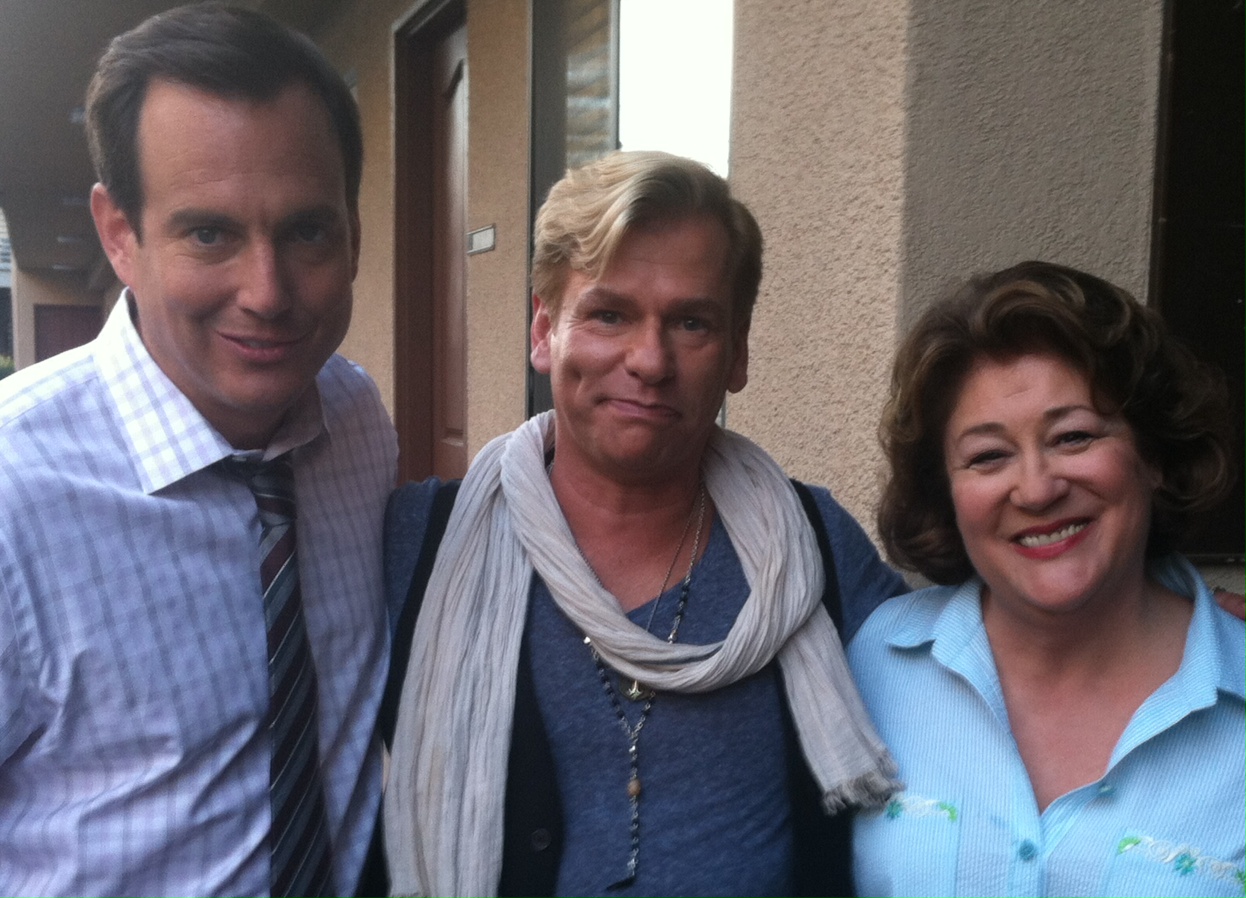 with Will Arnett and Margo Martindale while shooting a Guest Star on THE MILLERS 2014