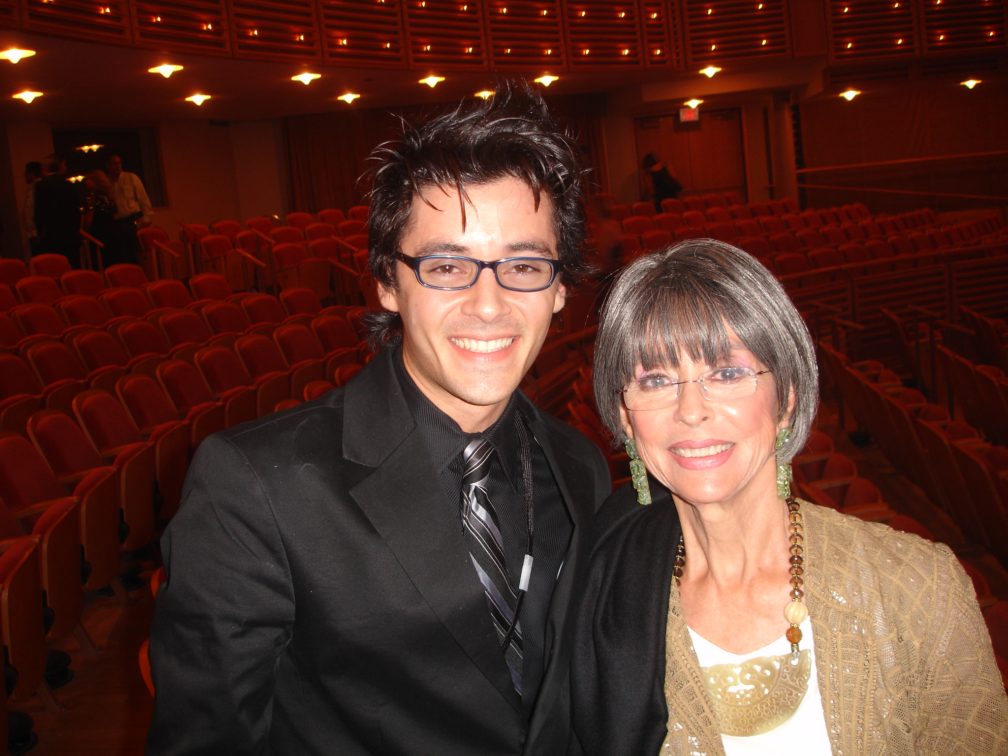 George Akram and Rita Moreno at the Opening of Adrienne Arsht Center for the Performing Arts