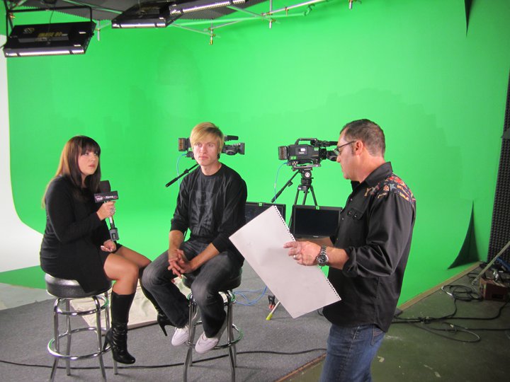 Bob directing Christy Lee Hughes and Nate Golon