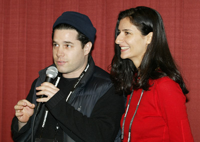 Zana Briski and Ross Kauffman at event of Born Into Brothels: Calcutta's Red Light Kids (2004)