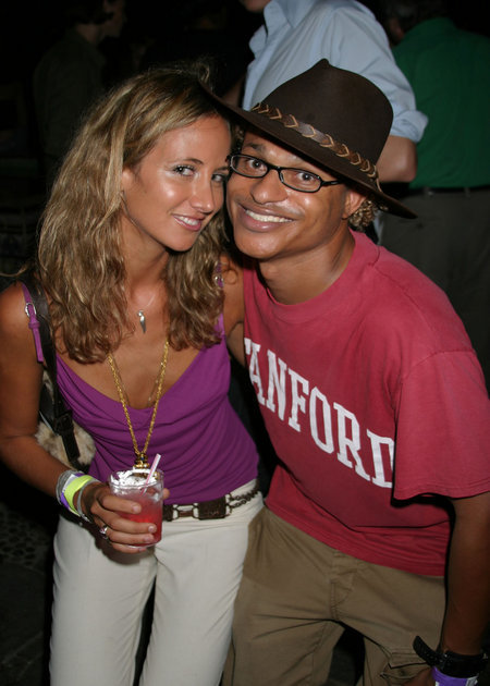 Clinton H. Wallace and Lady Victoria Hervey at Zink Magazine's LA Fashion Week Party at Boardners, Hollywood, CA.
