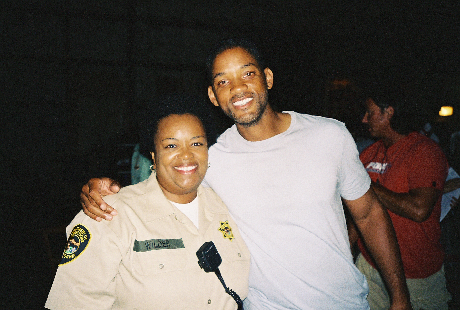 On set of Hancock with Actor/Producer Will Smith