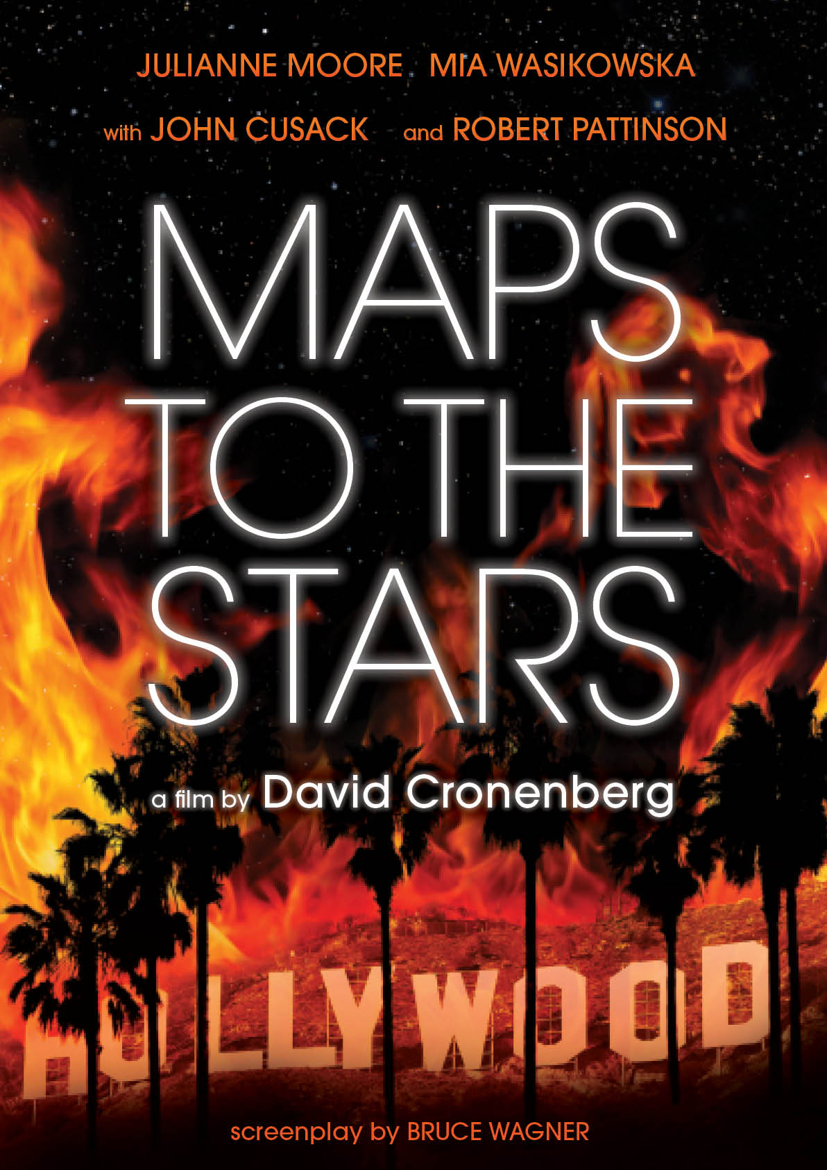 John Cusack, Julianne Moore, Robert Pattinson and Mia Wasikowska in Maps to the Stars (2014)
