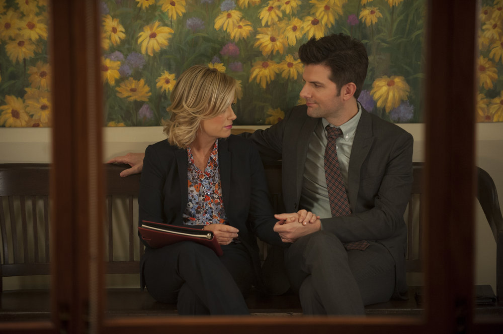 Still of Adam Scott, Amy Poehler and Colleen Hayes in Parks and Recreation (2009)