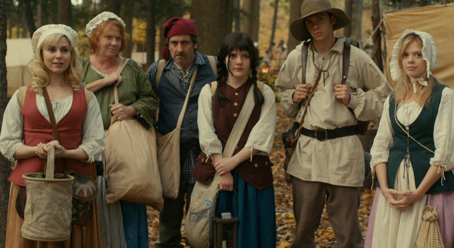 Still of Griffin Dunne, Ann Dowd, Madeleine Martin, Devon Graye and Dreama Walker in The Discoverers (2012)