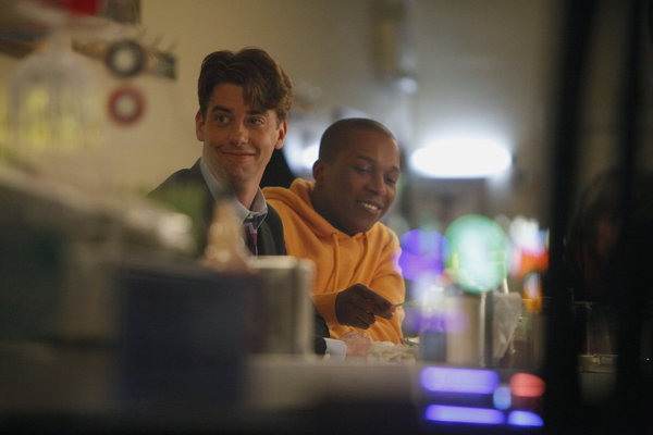 Still of Christian Borle and Leslie Odom Jr. in Smash (2012)