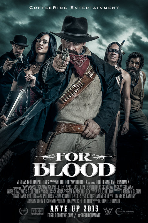 Chadwick Pelletier, Pete Punito, McKay Stewart, April Scott and Rick Mora in For Blood (2015)