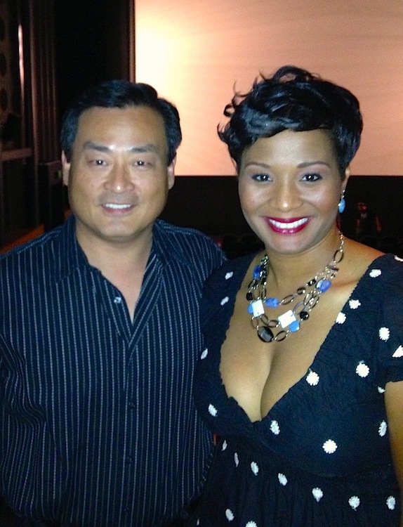 Tom Yi and Tisha French at the premiere screening of THE PURGE. June 4, 2013