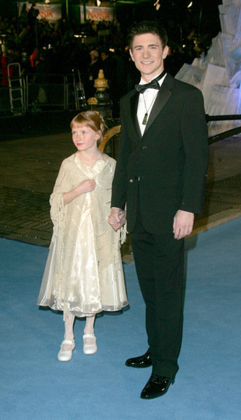 Mark Wells (King Edmund) and his little sister, Bethany Wells, at the Narnia World Premiere.