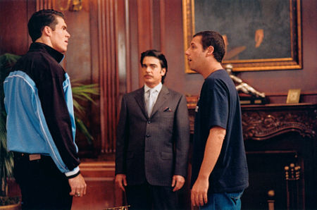 Brandon Molale, Peter Gallagher, and Adam Sandler in 