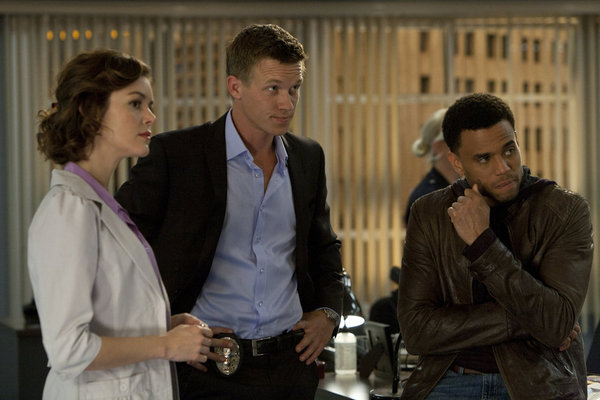 Still of Nora Zehetner, Michael Ealy and Warren Kole in Common Law (2012)