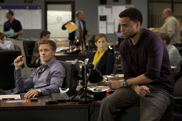 Still of Sonya Walger, Michael Ealy and Warren Kole in Common Law (2012)