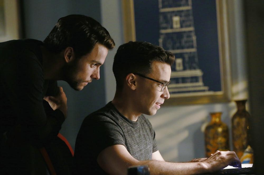 Still of Conrad Ricamora and Jack Falahee in How to Get Away with Murder (2014)