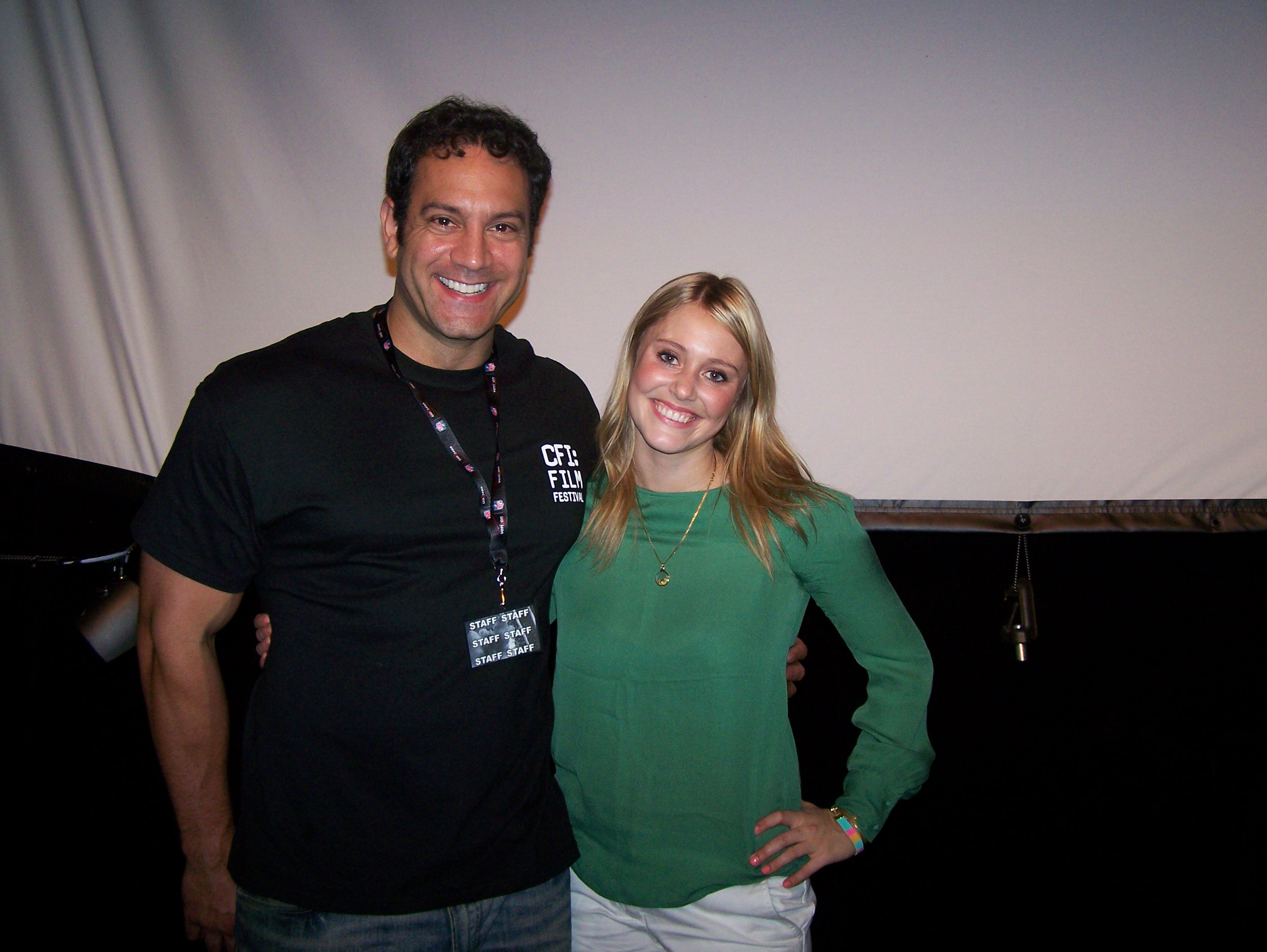 Marcus Chavez and Julianna Guill at Cape Fear Independent Film Festival. Wilmington, NC.