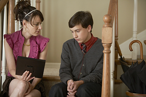 Still of Keir Gilchrist and Rosemarie DeWitt in United States of Tara (2009)