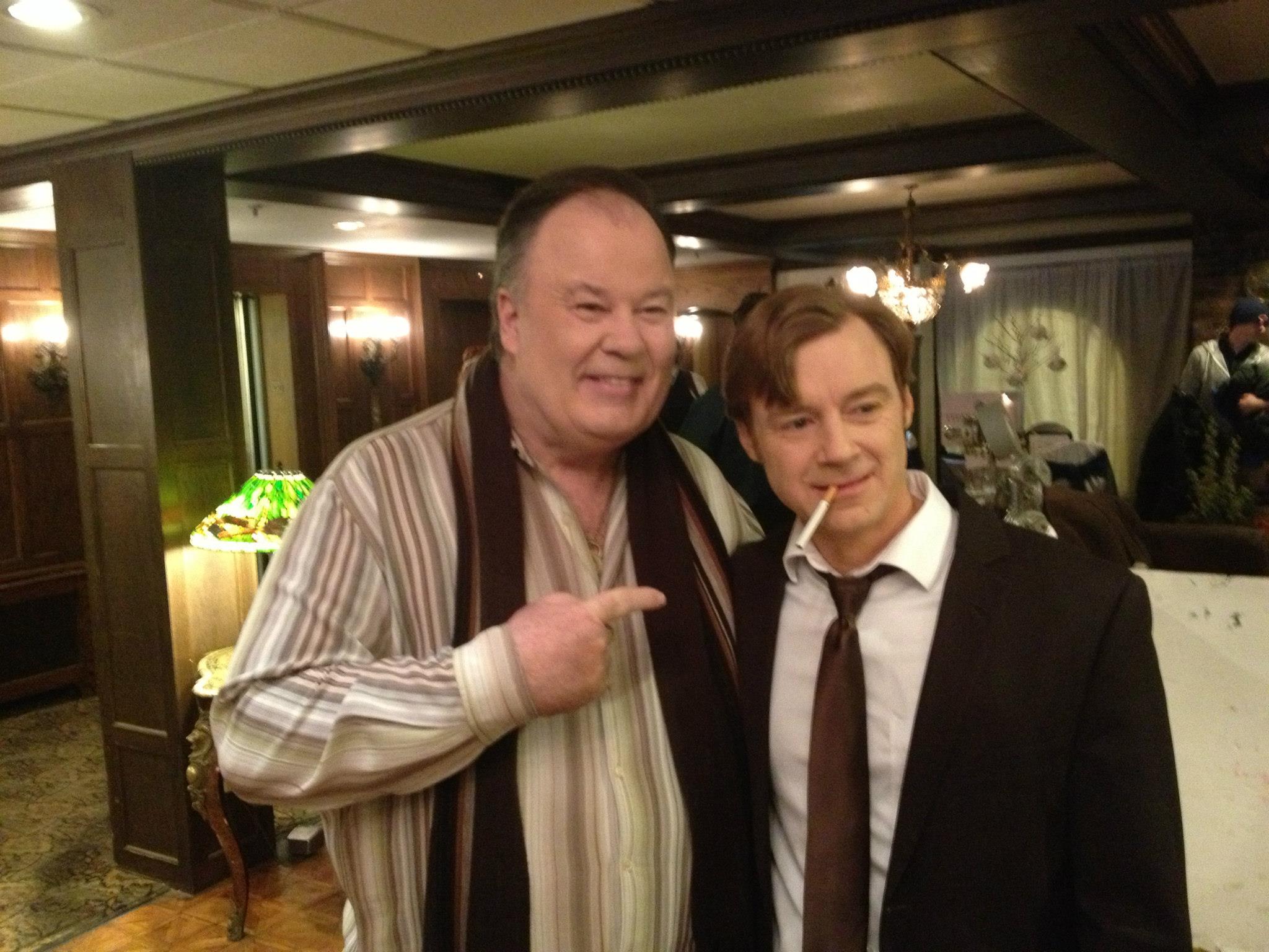 R. Keith Harris with Dennis Haskins from the wrap of filming Hotel P