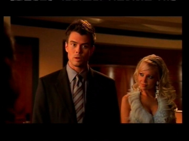 Screen grab of Josh Duhamel and Stacey Hayes from TV show LAS VEGAS