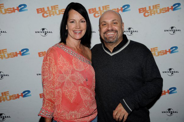 Kathleen LaGue with Mike Elliott at Blue Crush2 Premiere