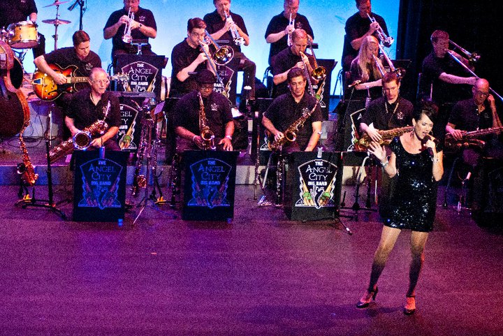 Kathleen LaGue sings with The Angel City Big Band