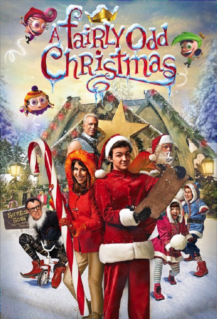 Drake Bell, Mark Gibbon, David Lewis, Donavon Stinson, Daniella Monet, Devyn Dalton and Travis Turner in A Fairly Odd Christmas (2012)