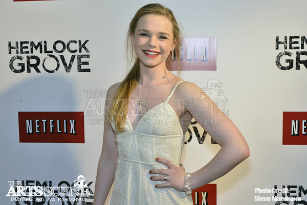 North American Launch of Hemlock Grove, Niamh Wilson (Pretty Shelley)