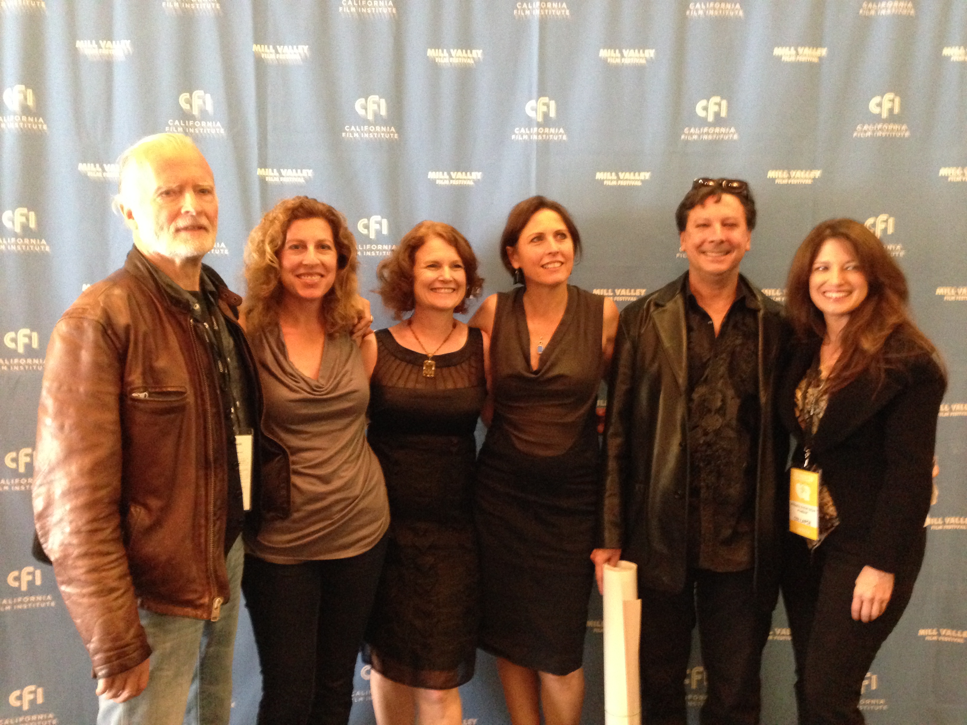 with director Rob Nilsson and cast at the premier of 