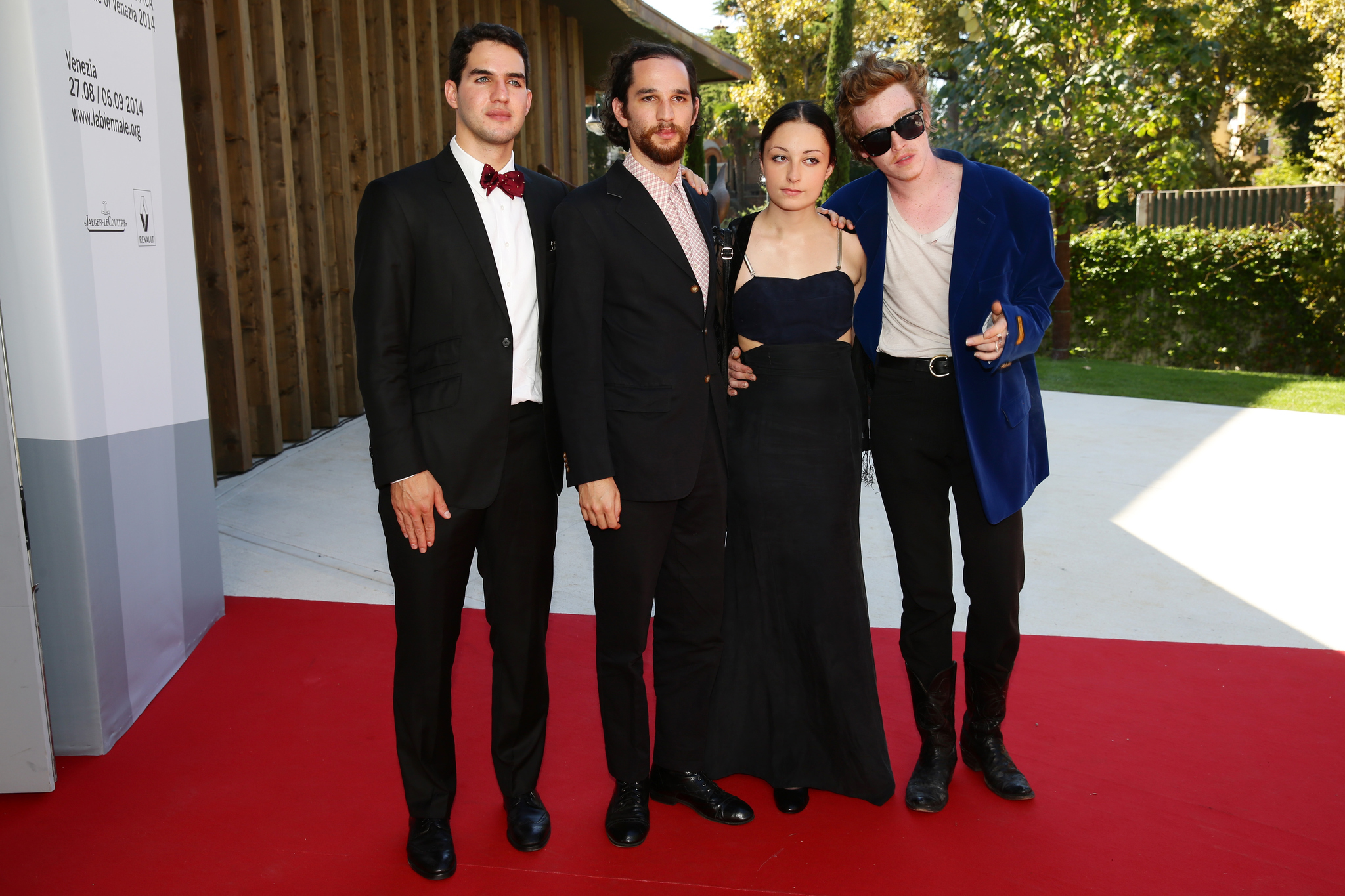 Joshua Safdie, Ben Safdie, Caleb Landry Jones and Arielle Holmes at event of Heaven Knows What (2014)