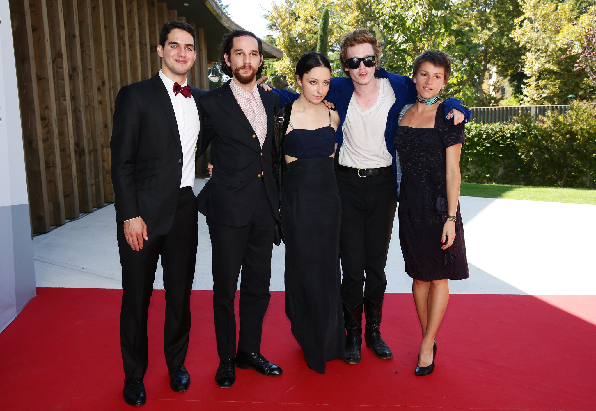 Joshua Safdie, Ben Safdie, Caleb Landry Jones and Arielle Holmes at event of Heaven Knows What (2014)