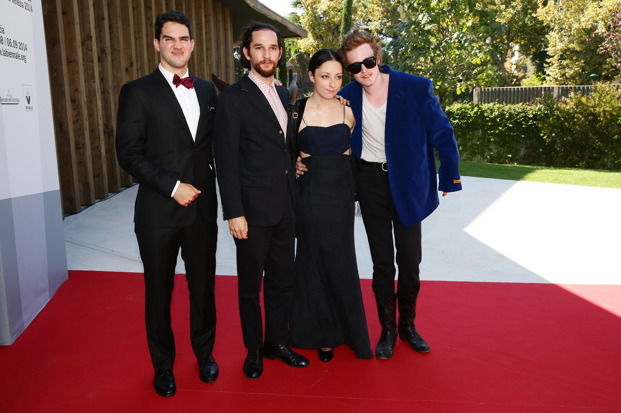 Joshua Safdie, Ben Safdie, Caleb Landry Jones and Arielle Holmes at event of Heaven Knows What (2014)