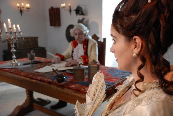 Still of Zoltán Fülöp and Ágnes Márdirosz in Secrets of the Fountain (2012)