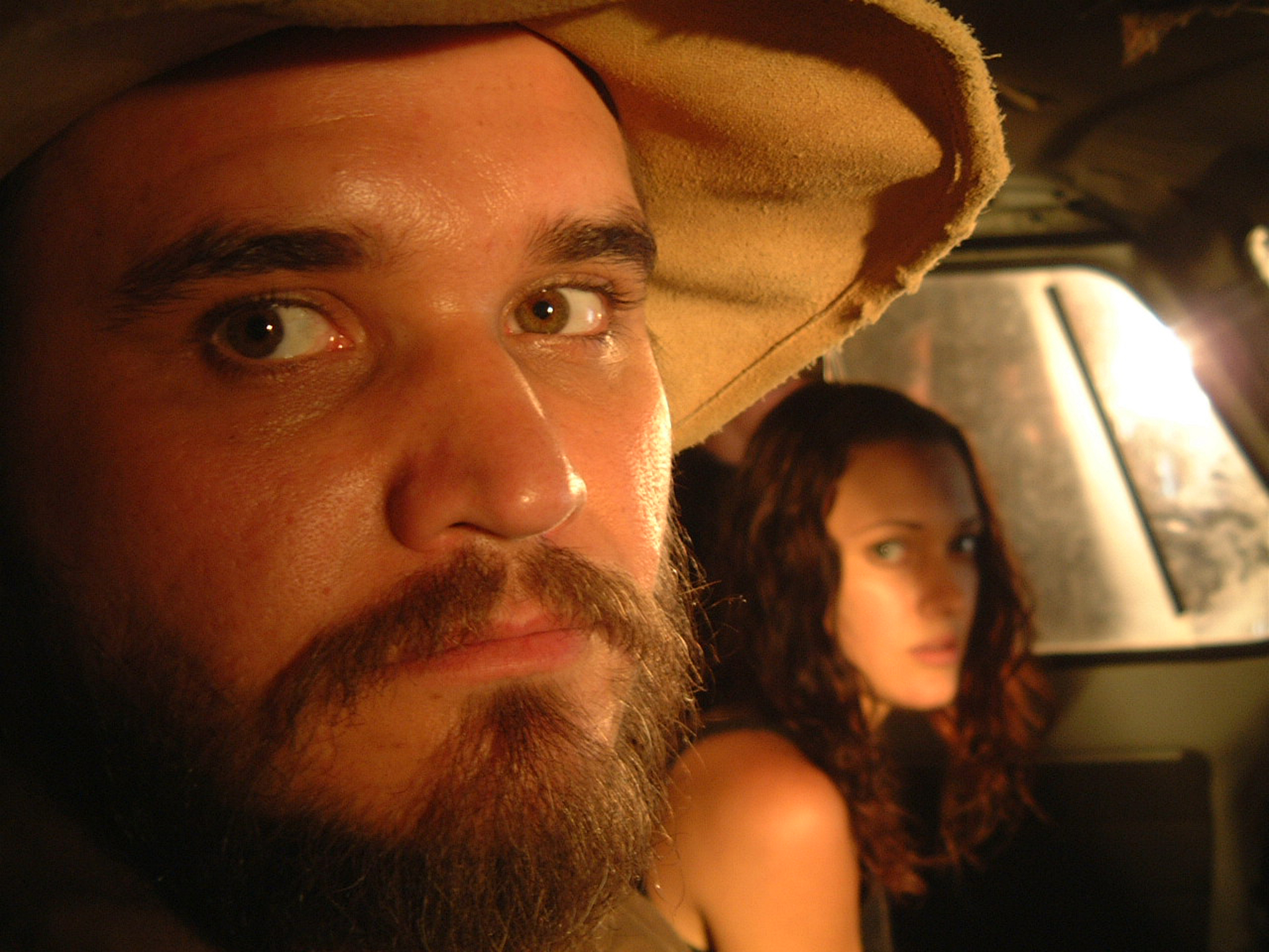 Still of Mungo McKay and Felicity Mason in Undead (2003)