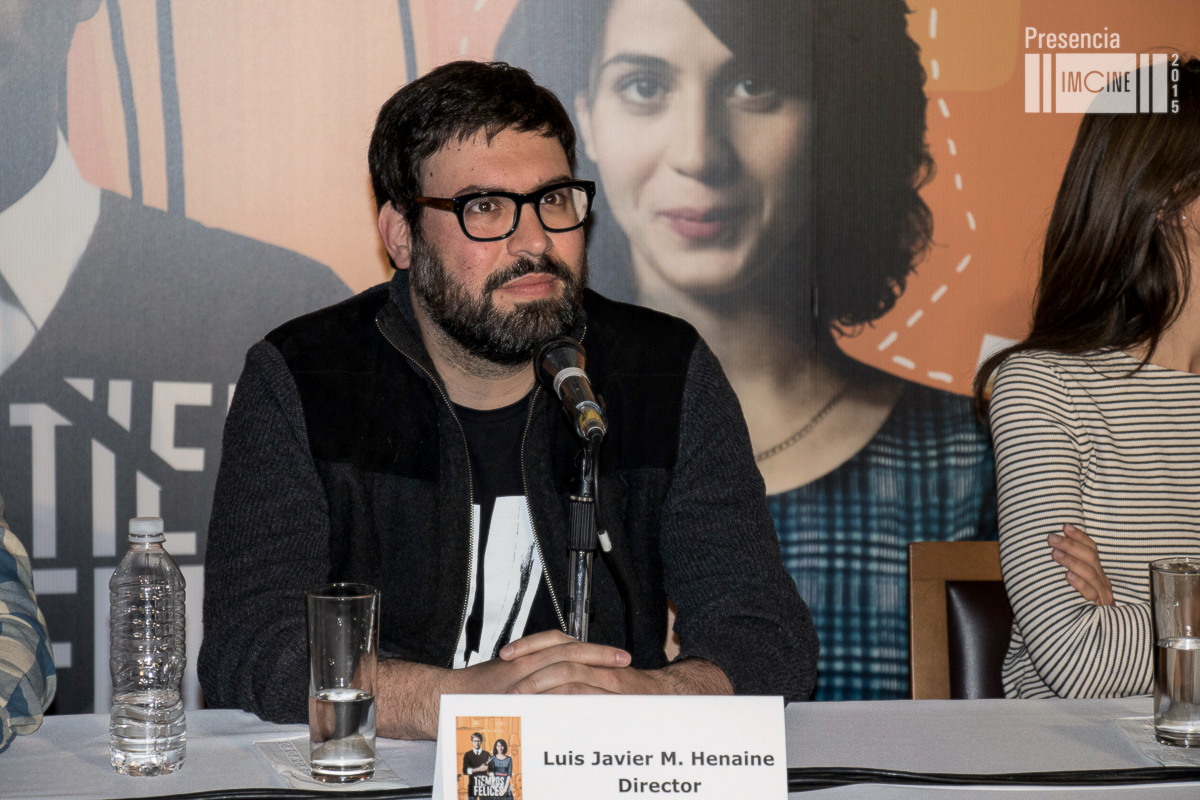 Director Luis Javier M. Henaine at the Happy Times press conference.