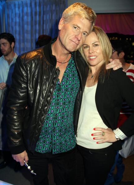 Christy Oldham and Joe Simpson attend the Naluda Magazine launch party at the Luxe Hotel