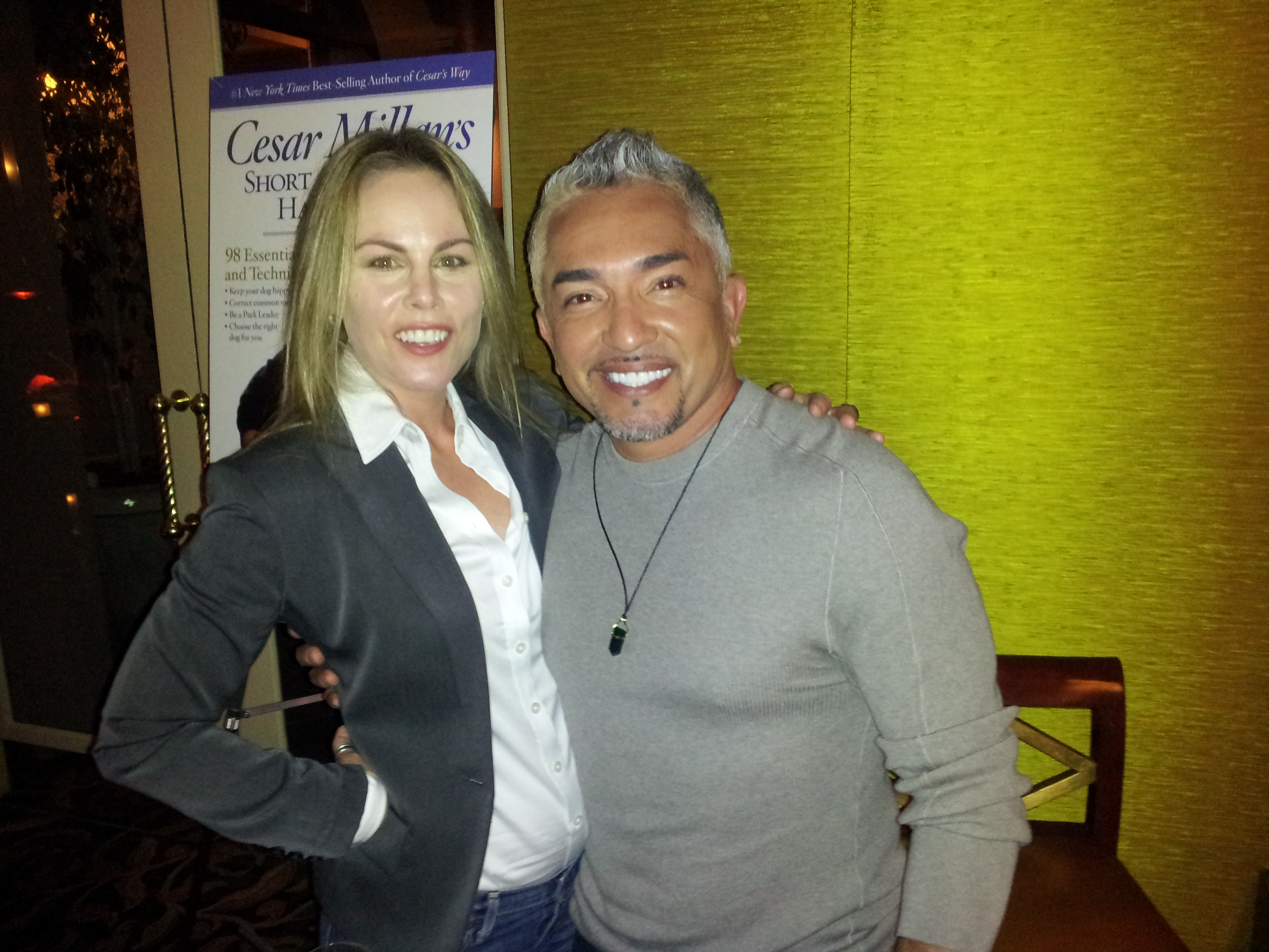 Cesar Millan and Christy Oldham