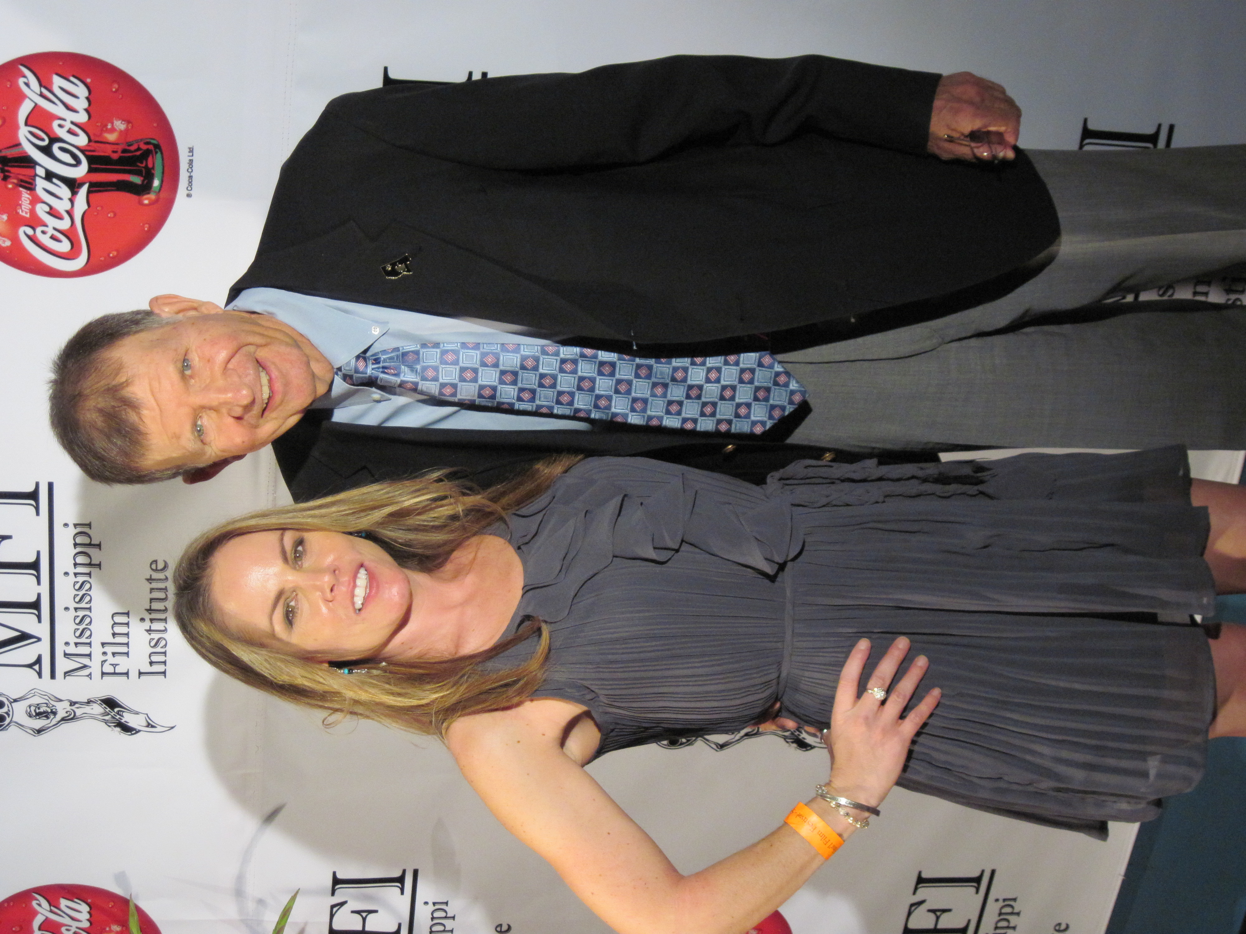 Christy Oldham and Green Acres star Tom Lester at the 2011 Mississippi International Film Festival