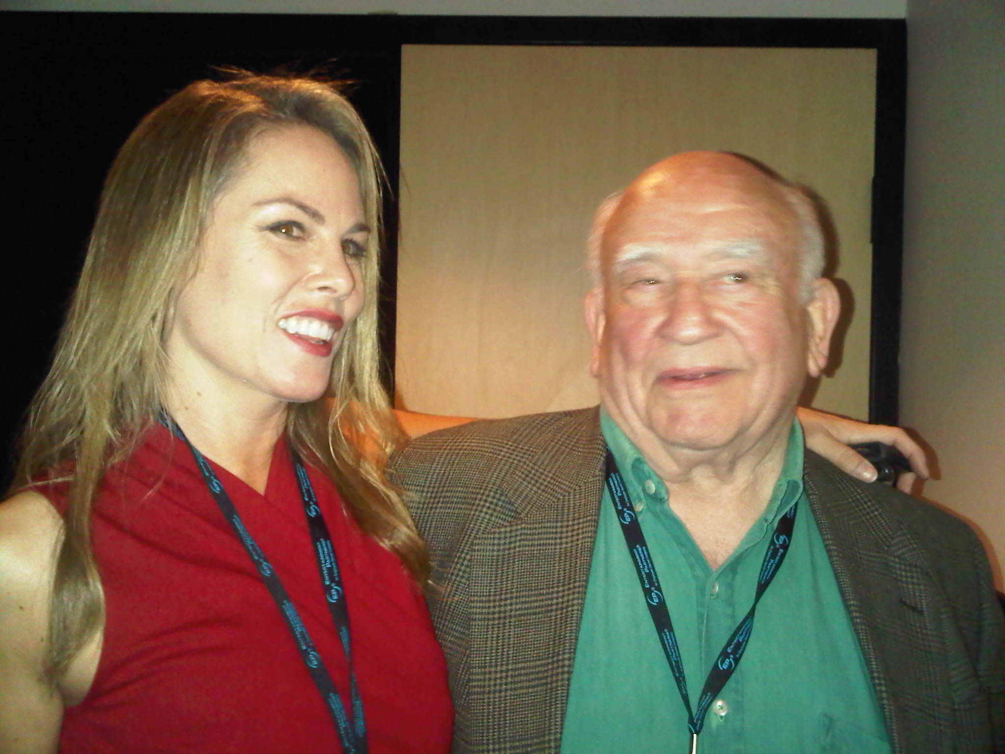 Ed Asner and Christy Oldham at The 2011 Burbank International Film Festival