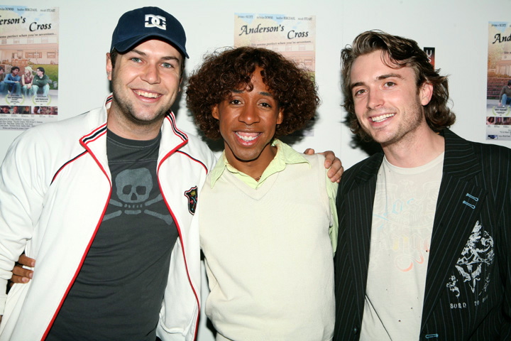 (l to r) Taran Killam, Jerome Elston Scott and James Snyder at the premiere of Anderson's Cross