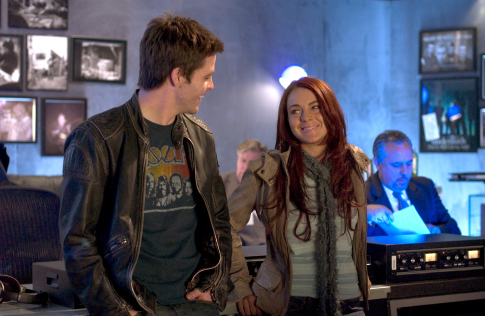 Still of Lindsay Lohan and Chris Pine in Just My Luck (2006)