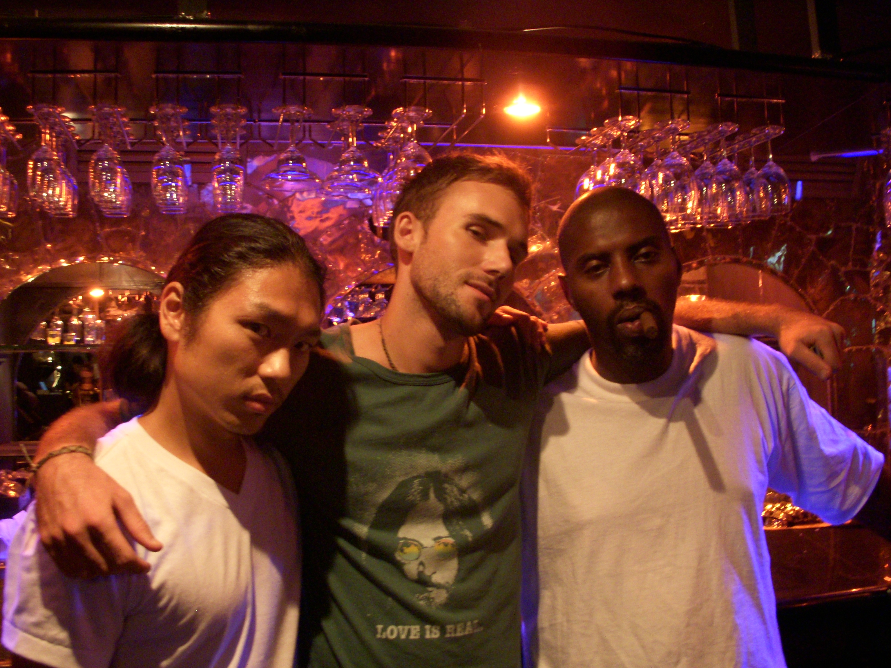 Pete Choi,Beau Ballinger, and Joe Suba. On Set Of (Black Mark Love). The Philippines 2008.