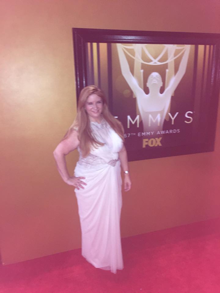 Actress - Producer Peggy Lane arrives at the Emmys.