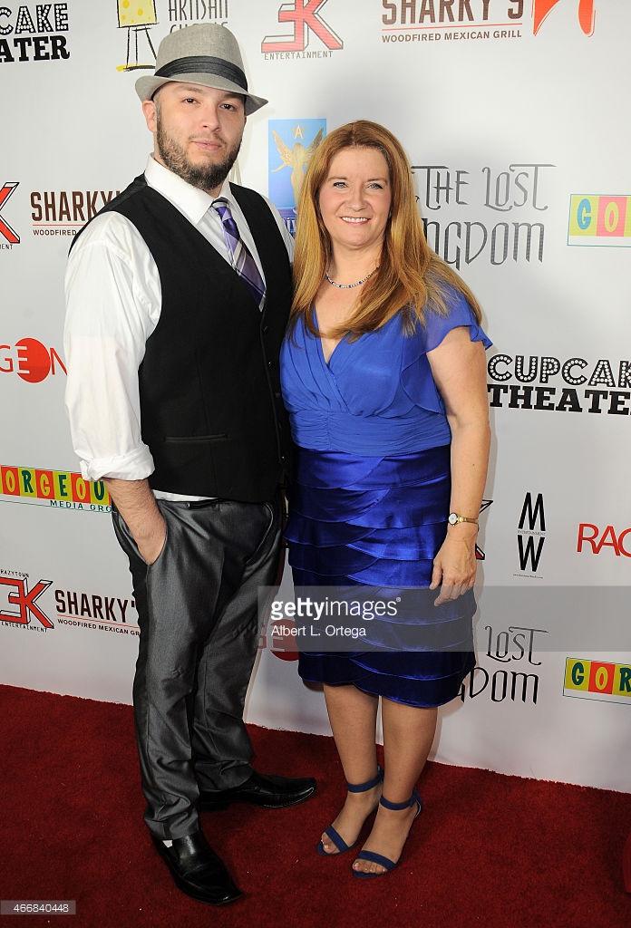 Writer, Director,Producer Chris Molina and Producer Peggy Lane arrive at the Cupcake Theatre in Hollywood CA for The Lost Kingdom Industry Gala.