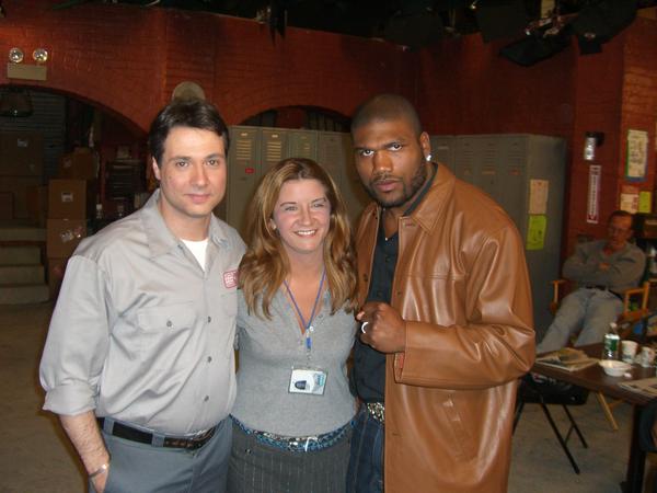 With Adam Ferrara and Rampage.