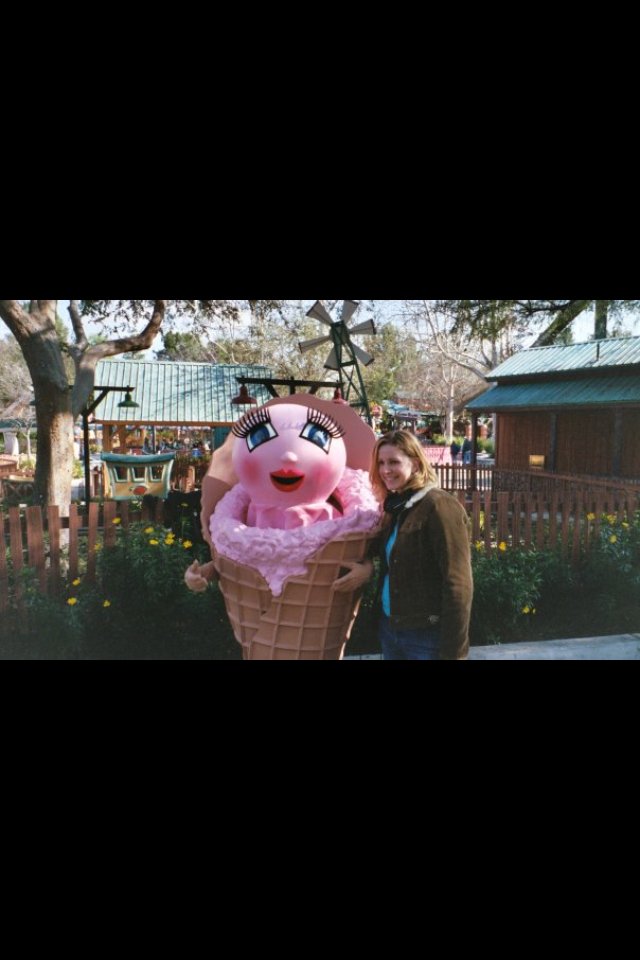 As the Strawberry Ice Cream Cone with writer Amy Gershwin on King of Queens.