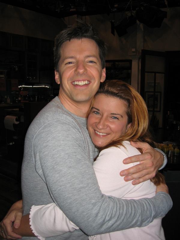 with Sean Hayes on Will and Grace